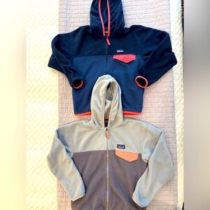 (2) Girls Patagonia Synchilla Fleece Jacket with Hood